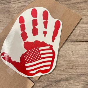 Jeep American Flag Hand Wave